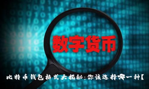 比特币钱包格式大揭秘：你该选择哪一种？